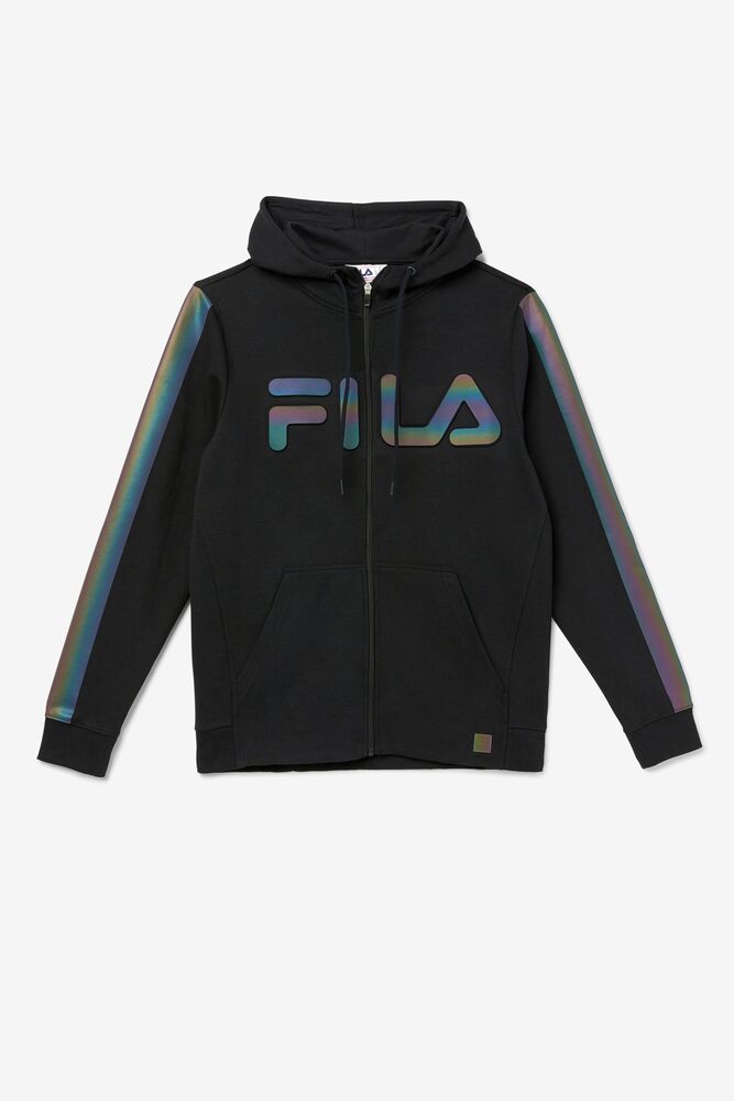 Sudadera con Capucha Fila Cadman Hoodie Hombre Negras | 749032RXC