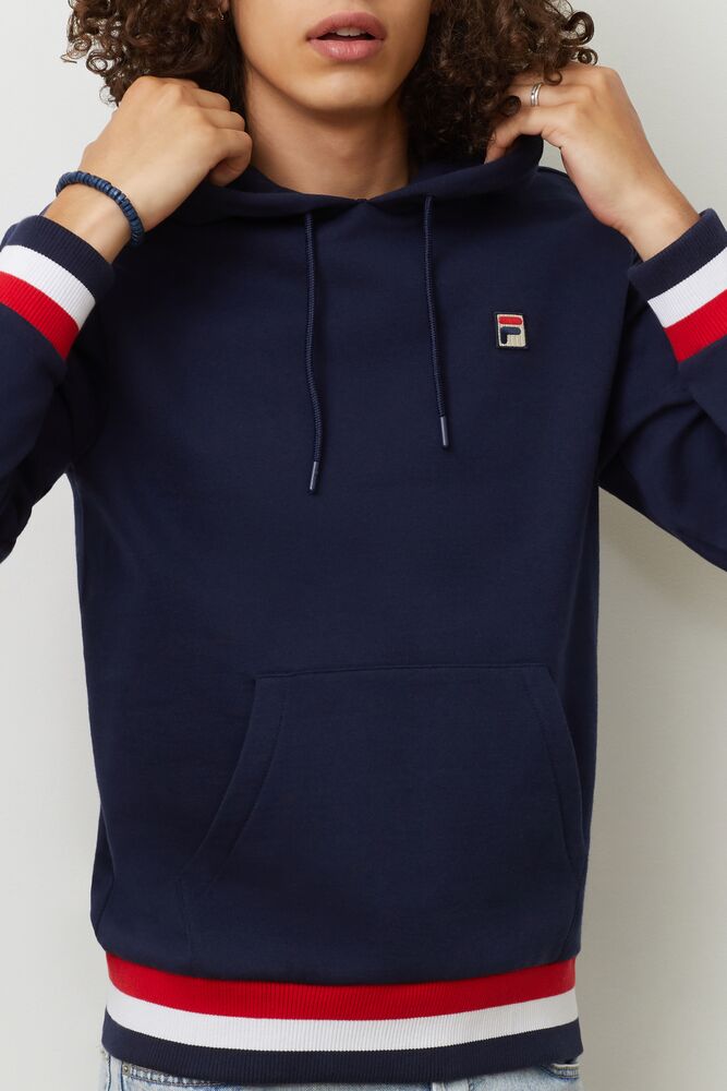 Sudadera con Capucha Fila Caro Hoodie Hombre Peac/Cred/Wht | 980561IWL