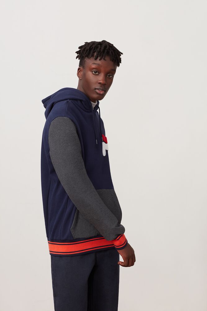 Sudadera con Capucha Fila Champ Hoodie Hombre Peac/Lgrym/Cred | 183467ELG