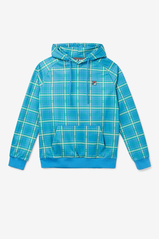 Sudadera con Capucha Fila Colt Crossover Hoodie Hombre Azules | 567239MYK