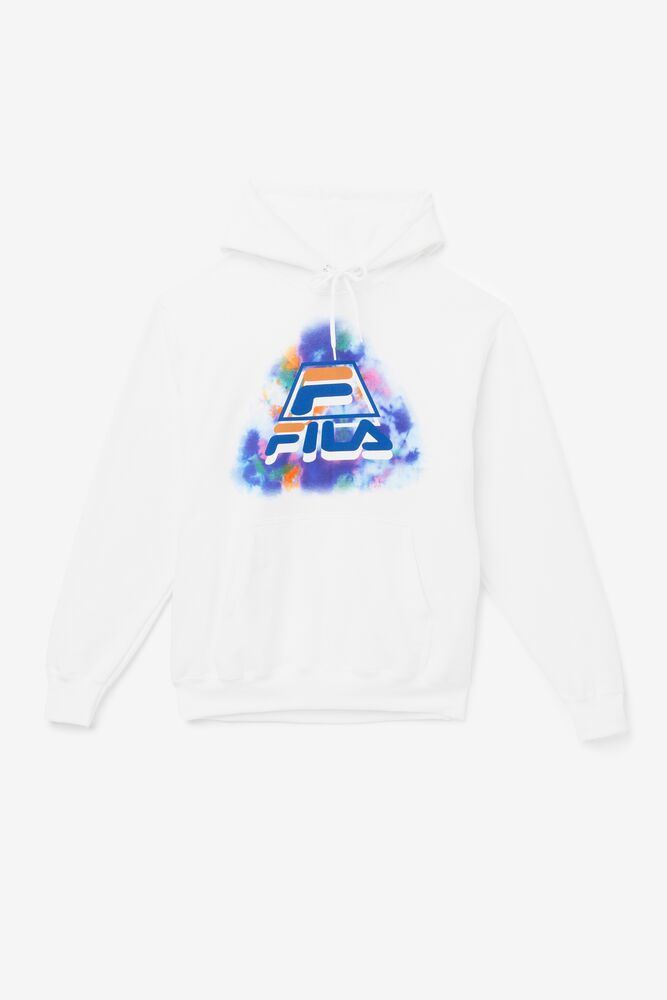 Sudadera con Capucha Fila Dracen Tie Dye Hoodie Hombre Blancas | 145620IEK