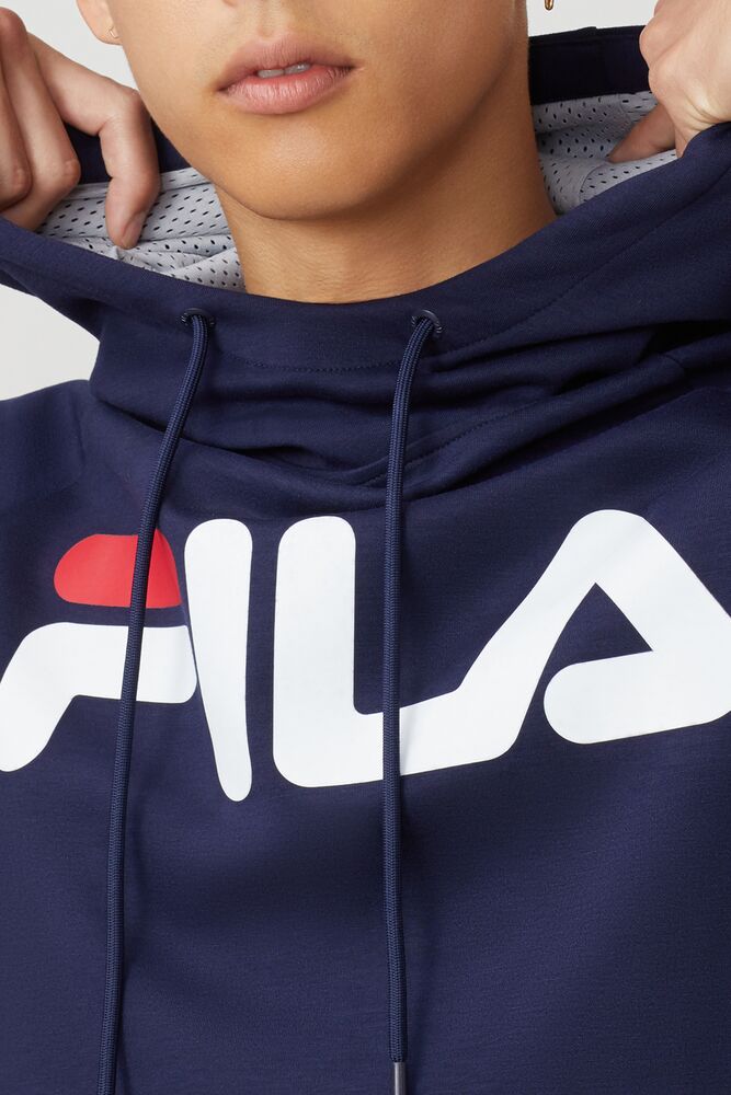 Sudadera con Capucha Fila Ezra Hoodie Hombre Peac/Wht/Cred | 728650EGP