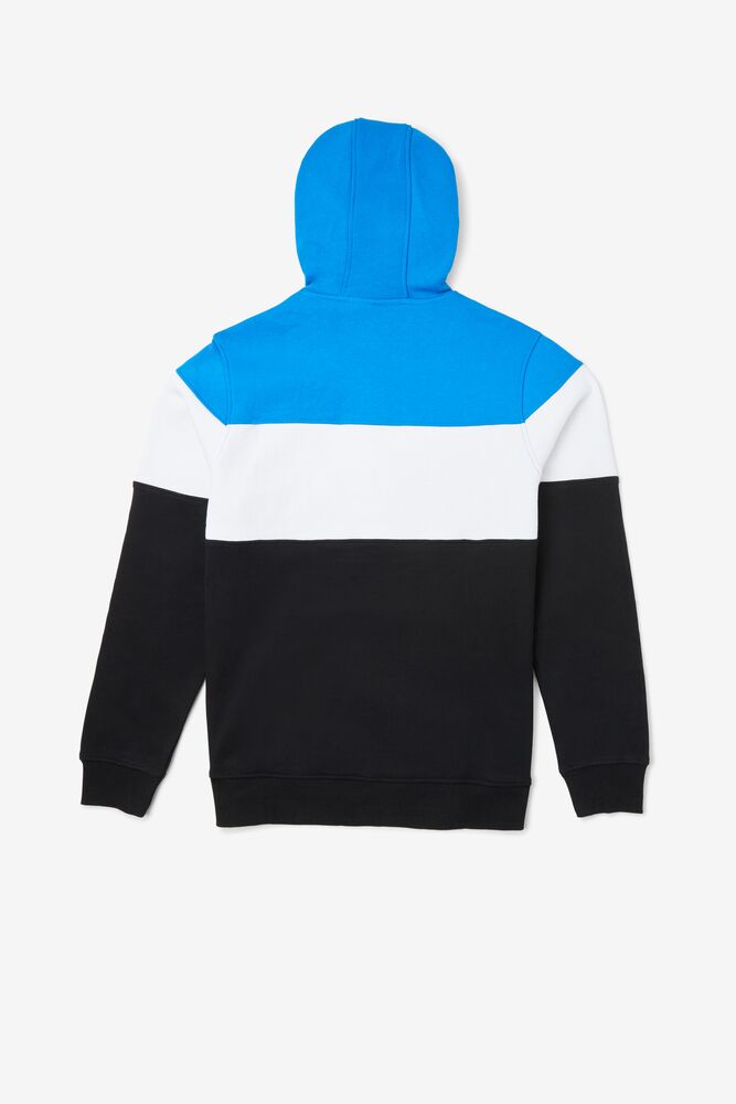 Sudadera con Capucha Fila Flamino Hoodie Hombre Dblu/Blk/Wht | 589120KEZ