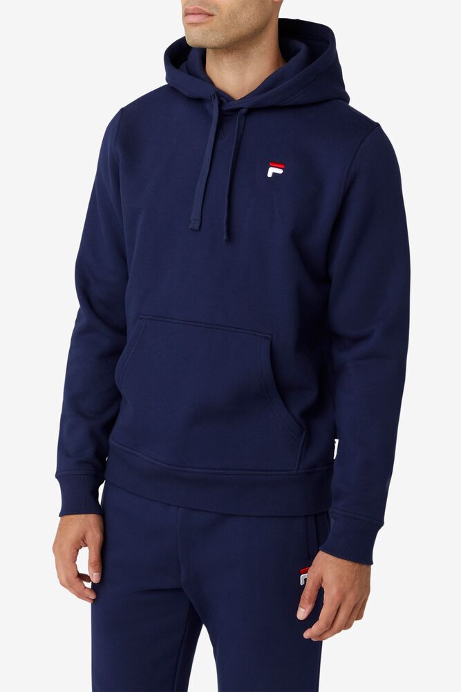 Sudadera con Capucha Fila Godfrey Hoodie Unisex 410 Peacoat | 827951QRM