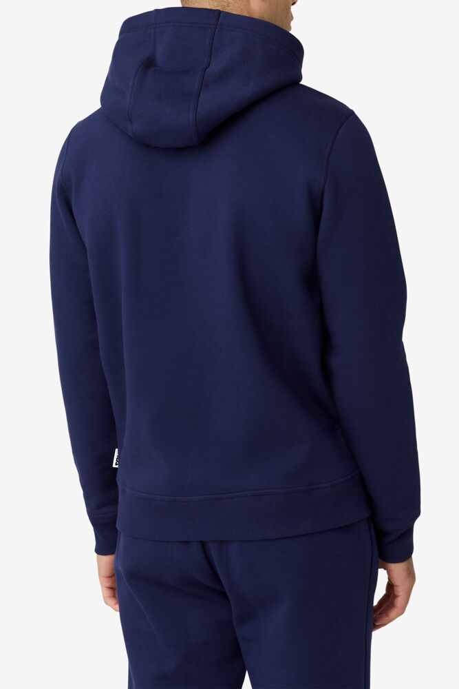 Sudadera con Capucha Fila Godfrey Hoodie Unisex 410 Peacoat | 827951QRM