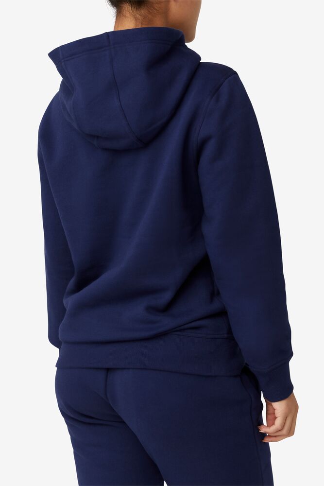 Sudadera con Capucha Fila Godfrey Hoodie Unisex 410 Peacoat | 827951QRM