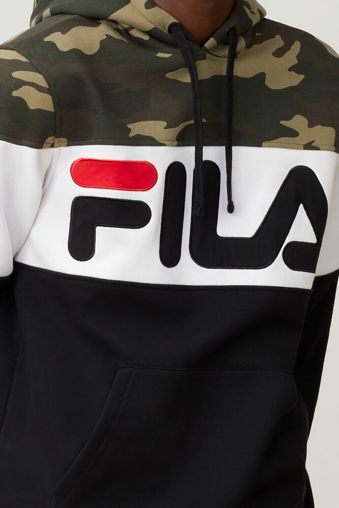 Sudadera con Capucha Fila Grand-slam Hoodie Hombre Ucamop/Blk/Wht | 758094BOM