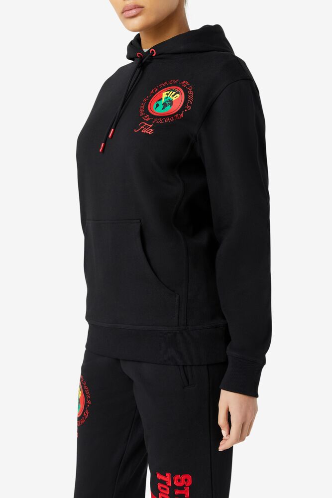 Sudadera con Capucha Fila Hunt Hoodie Unisex Negras | 963547XWI