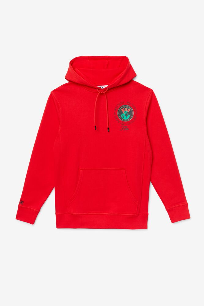 Sudadera con Capucha Fila Hunt Hoodie Unisex Rojas | 203164VFW