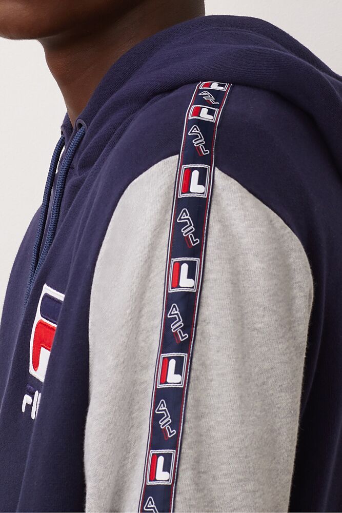 Sudadera con Capucha Fila Jacopo Hoodie Hombre Peac/Lgrym/Wht | 746238XNS