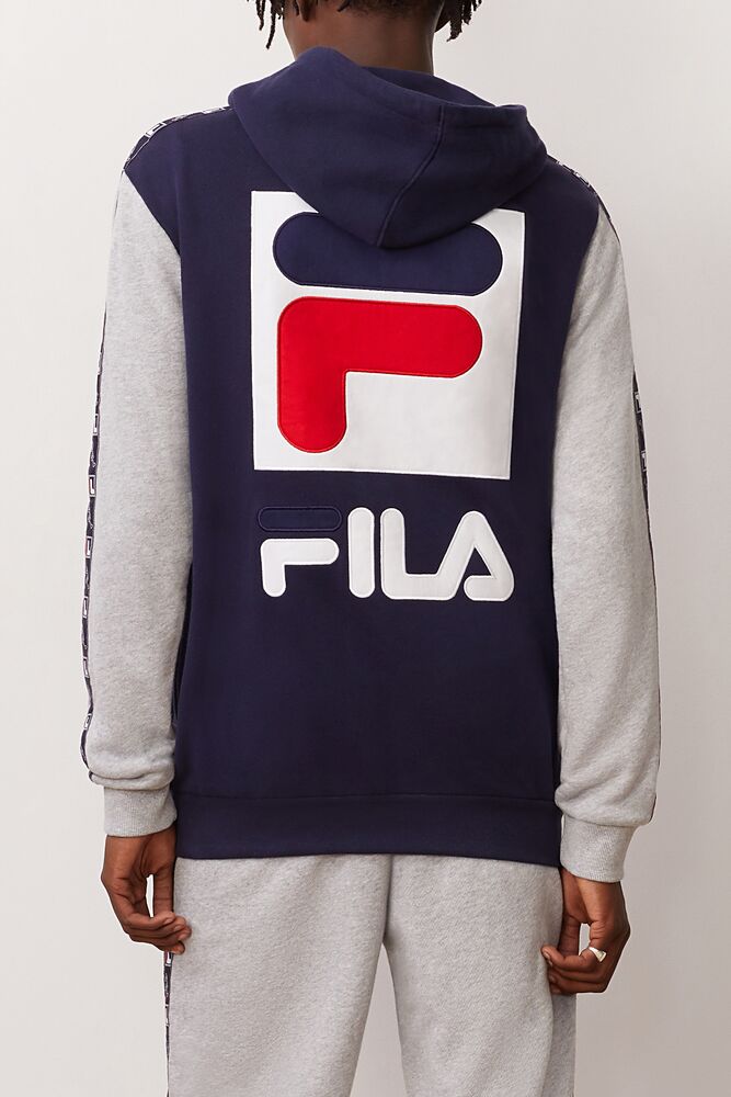 Sudadera con Capucha Fila Jacopo Hoodie Hombre Peac/Lgrym/Wht | 746238XNS