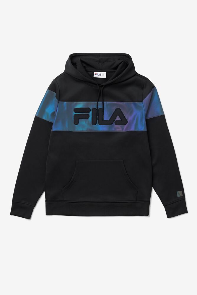 Sudadera con Capucha Fila Lando Hoodie Hombre Negras | 269473CNO