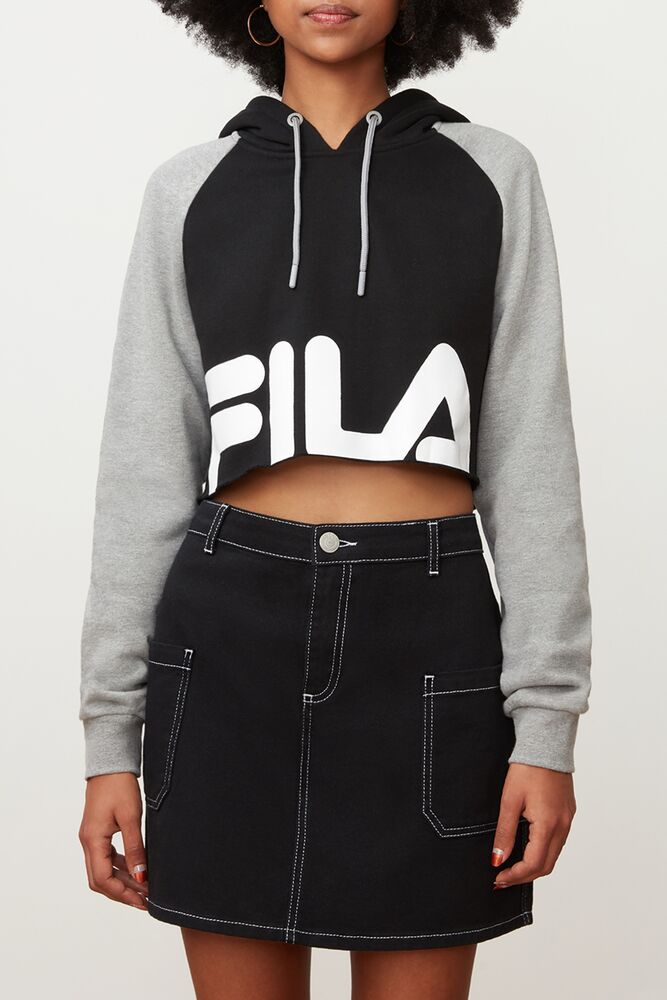 Sudadera con Capucha Fila Luciana Hoody Mujer Blk/Lgrym/Wht | 401527EZQ