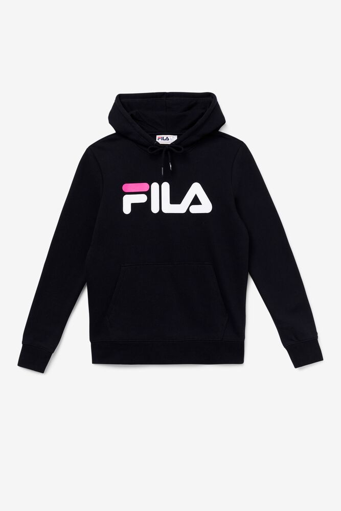 Sudadera con Capucha Fila Lucy Hoodie Mujer Negras Blancas Rosas | 049126QPN