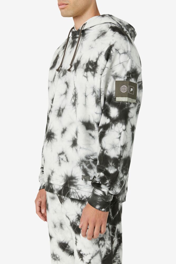 Sudadera con Capucha Fila Plantsy Layered Hoodie Hombre 296 Earth Forest / Tie Dye | 079516QPK