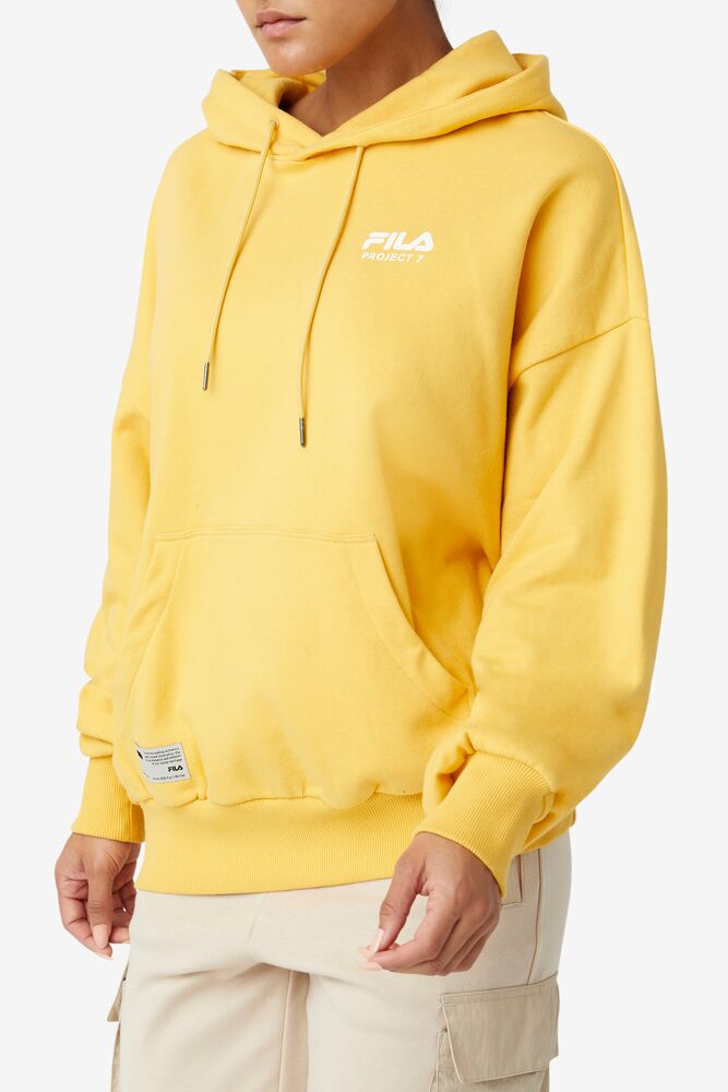 Sudadera con Capucha Fila Project 7 Hoodie Unisex Moutarde | 890562VZE