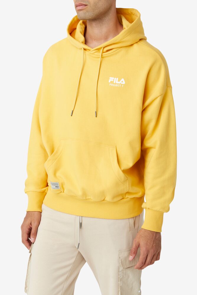 Sudadera con Capucha Fila Project 7 Hoodie Hombre Moutarde | 790862VJG