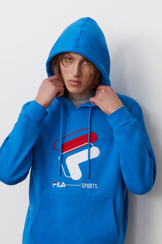 Sudadera con Capucha Fila Rocky Hoodie Hombre Directrblue | 530791RWN