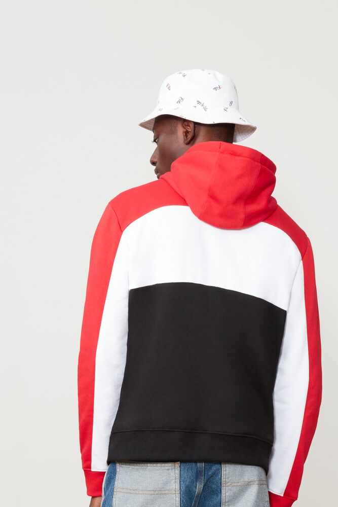 Sudadera con Capucha Fila Todd Hoodie Hombre Cred/Wht/Blk | 568124XCS