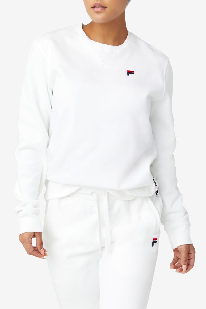 Sudaderas Fila Kieve Sweatshirt Unisex Blancas | 621890YBF