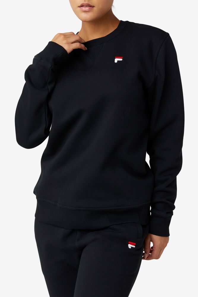 Sudaderas Fila Kieve Sweatshirt Unisex Negras | 315942QHM