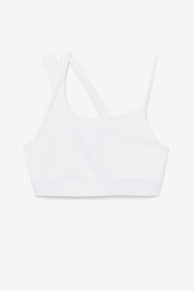 Sujetador Deportivo Fila Ribbed Essentials | Karina Bra Top Unisex Blancas | 952860GKV