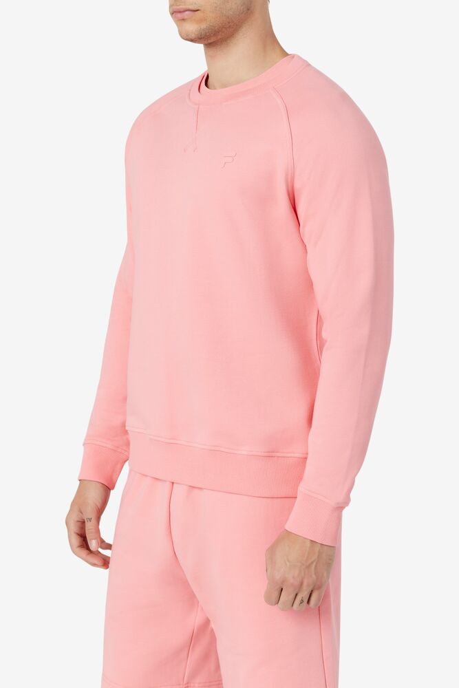 Suéteres Fila Logan Crewneck Unisex 681 Strawberry Ice | 014857YTE