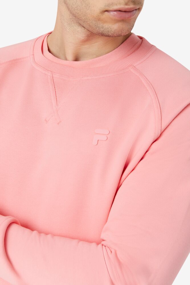 Suéteres Fila Logan Crewneck Unisex 681 Strawberry Ice | 014857YTE