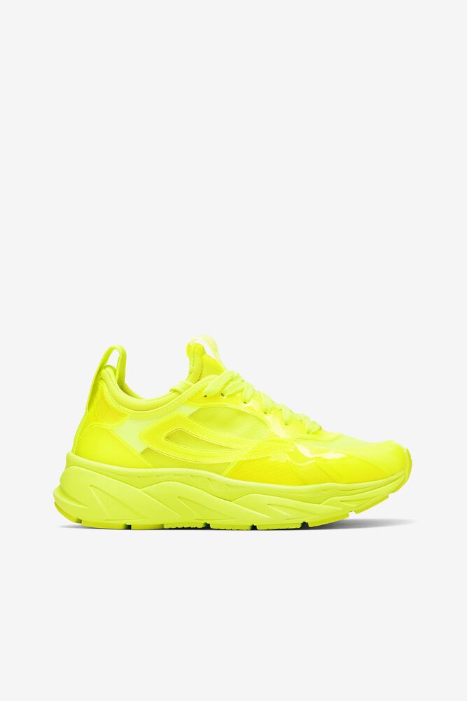 Tenis Fila Amore Tl Sneakers Mujer Amarillo Amarillo Blancas | 852364CAV