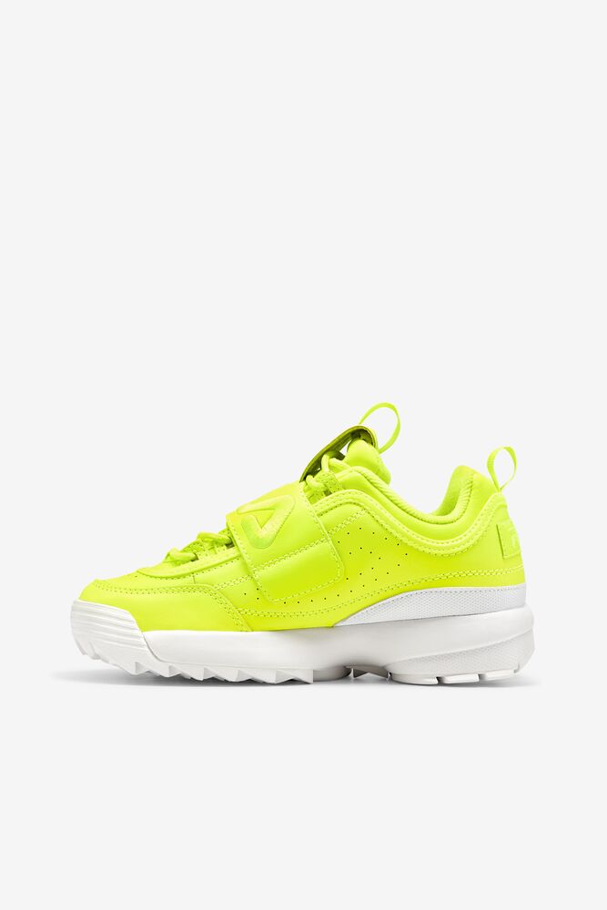 Tenis Fila Disruptor 2 Applique Sneakers Mujer Amarillo Amarillo Blancas | 729416XAV