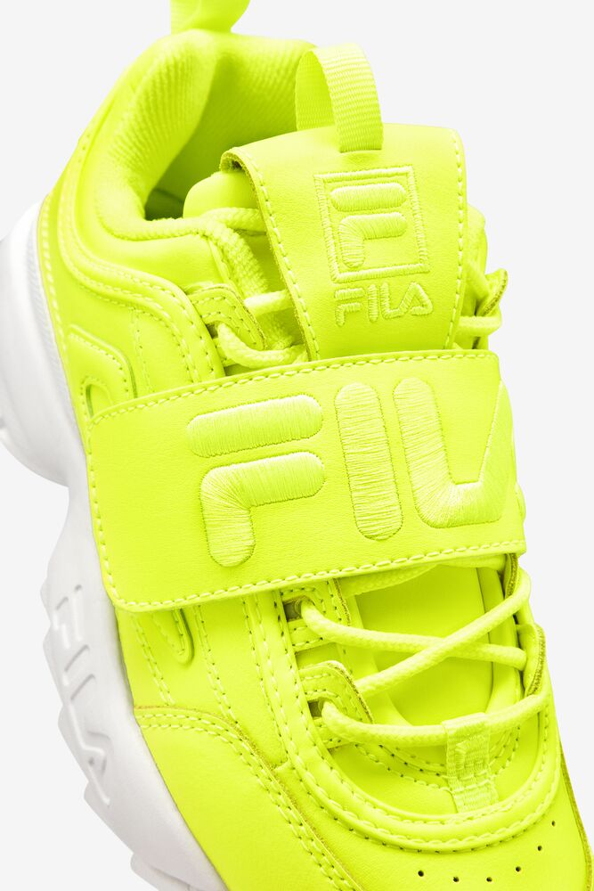 Tenis Fila Disruptor 2 Applique Sneakers Mujer Amarillo Amarillo Blancas | 729416XAV