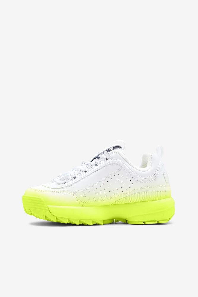 Tenis Fila Disruptor 2 Brights Fade Sneakers Mujer Wht/Wht/Sfty | 184572LED