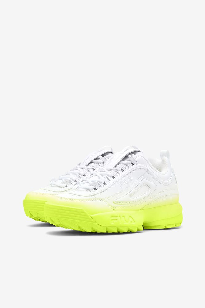 Tenis Fila Disruptor 2 Brights Fade Sneakers Mujer Wht/Wht/Sfty | 184572LED