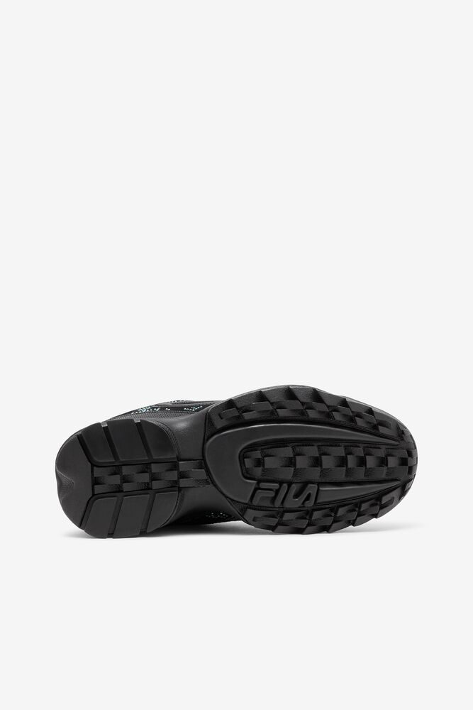 Tenis Fila Disruptor 2 Diamante Sneakers Mujer Blk/Blk/Irid | 387426ZNX