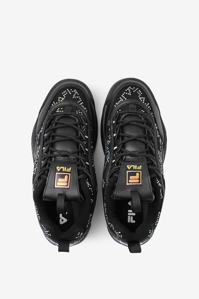 Tenis Fila Disruptor 2 Diamante Sneakers Mujer Blk/Blk/Irid | 387426ZNX