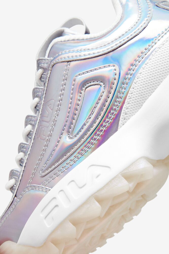 Tenis Fila Disruptor 2 Iridescent Sneakers Mujer Wht/Mult/Wht | 260435TBX