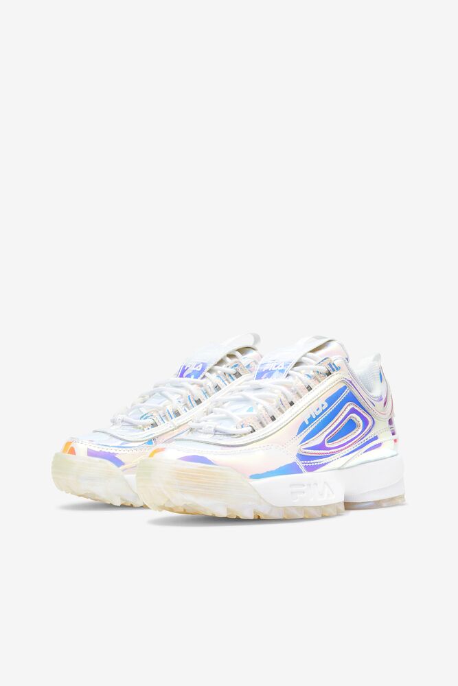 Tenis Fila Disruptor 2 Iridescent Sneakers Mujer Blancas | 208693YPR