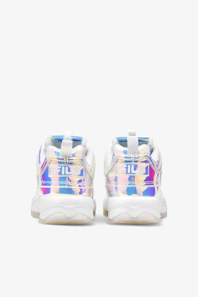 Tenis Fila Disruptor 2 Iridescent Sneakers Mujer Blancas | 208693YPR