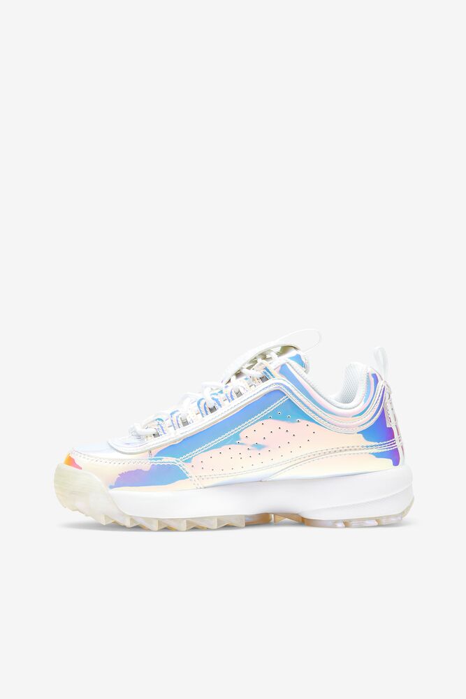 Tenis Fila Disruptor 2 Iridescent Sneakers Mujer Blancas | 208693YPR