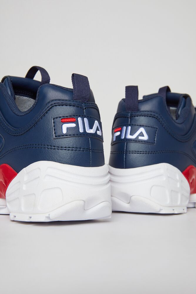 Tenis Fila Disruptor 2 Lab Sneakers Hombre Azul Marino Blancas Rojas | 048536DJO