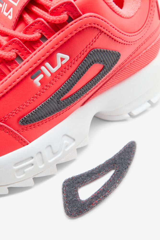 Tenis Fila Disruptor 2 Logo Reveal Sneakers Unisex Dpnk/Wht/Csrk | 798154GUH