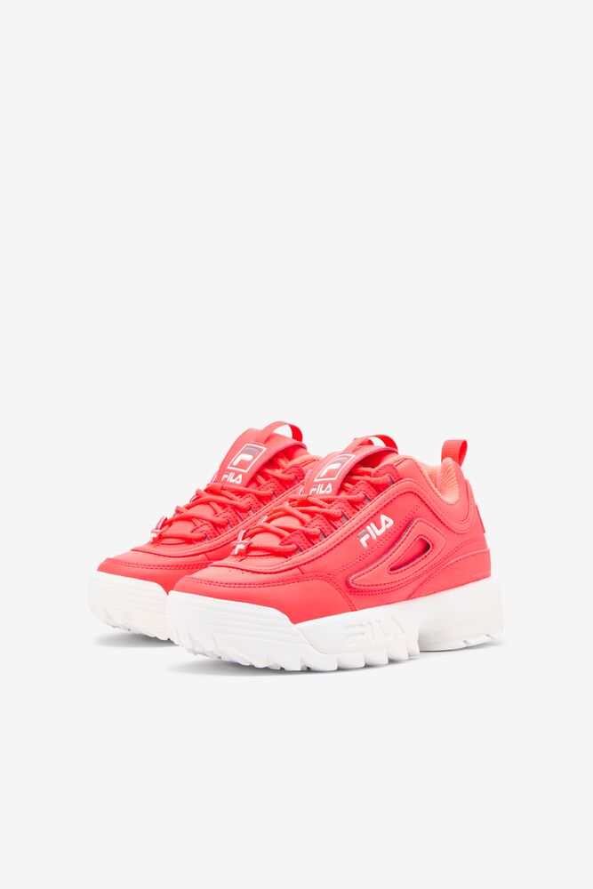 Tenis Fila Disruptor 2 Logo Reveal Sneakers Unisex Dpnk/Wht/Csrk | 798154GUH