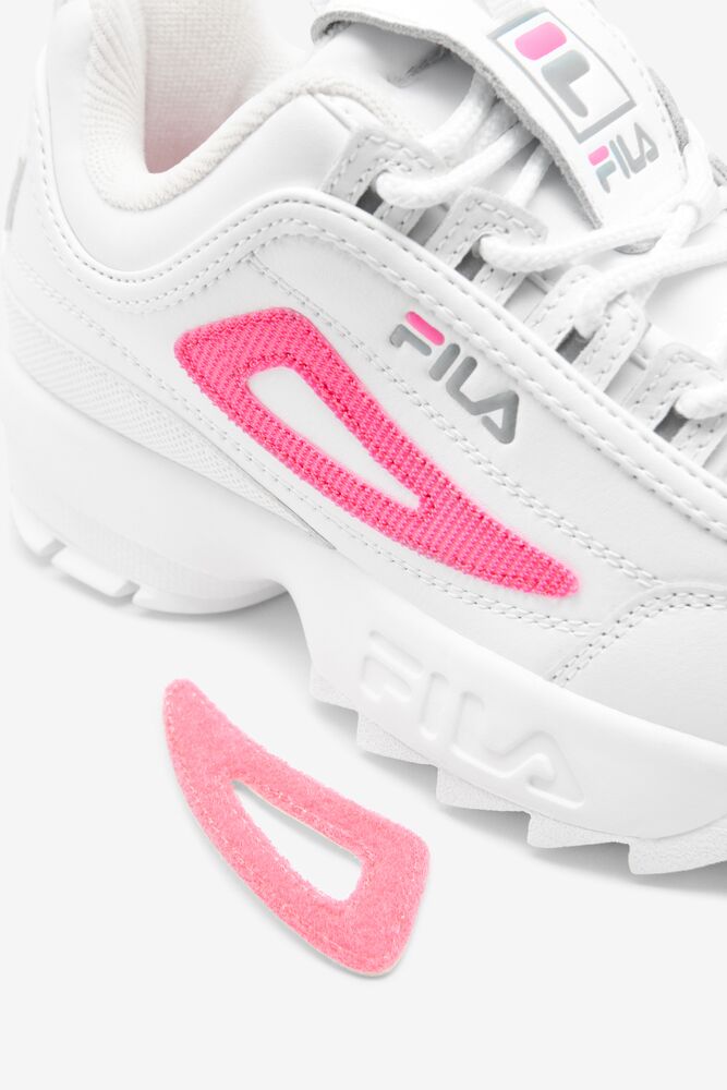 Tenis Fila Disruptor 2 Logo Reveal Sneakers Unisex Wht/Monu/Kopk | 439286PMC