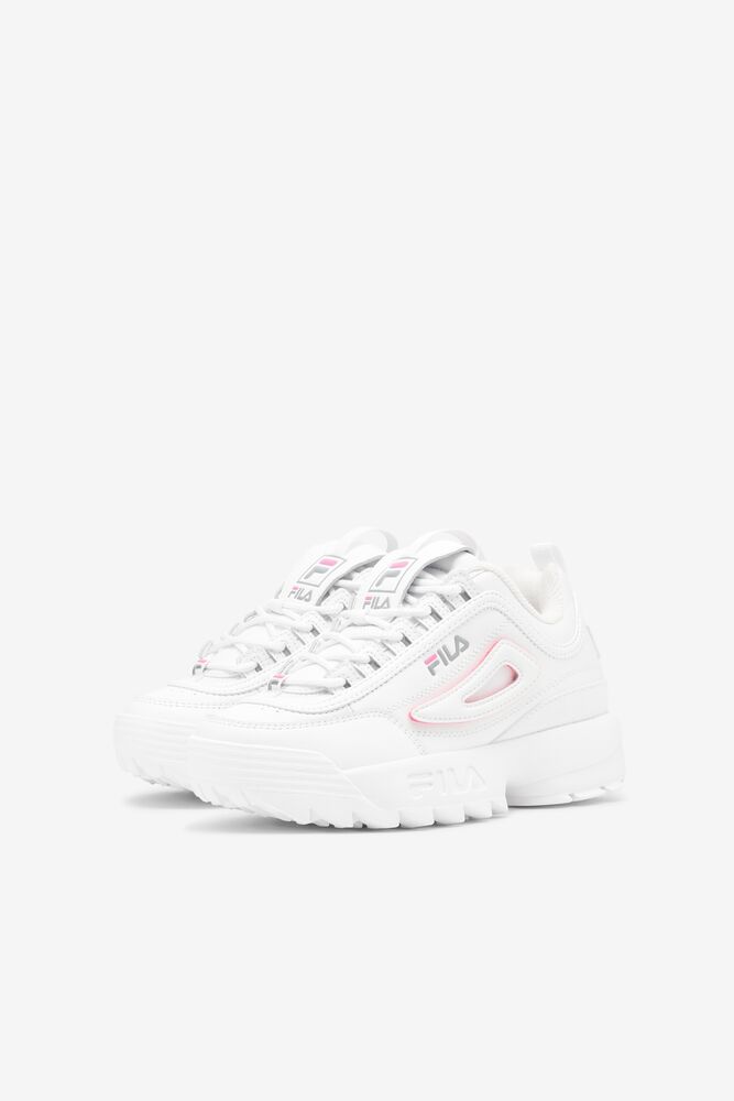 Tenis Fila Disruptor 2 Logo Reveal Sneakers Unisex Wht/Monu/Kopk | 439286PMC