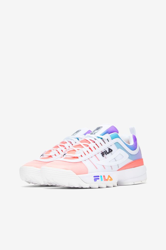 Tenis Fila Disruptor 2 Monomesh Sneakers Mujer Blancas Negras | 358916WZT