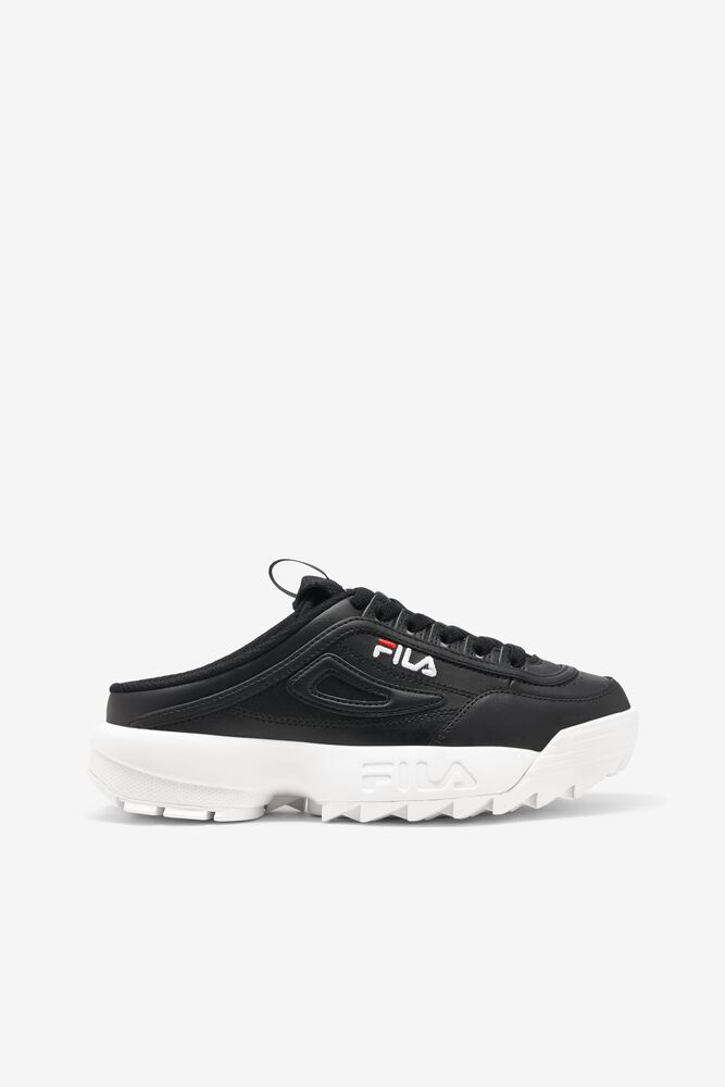 Tenis Fila Disruptor 2 Mule Sneakers Mujer Negras Blancas Rojas | 207859IXM