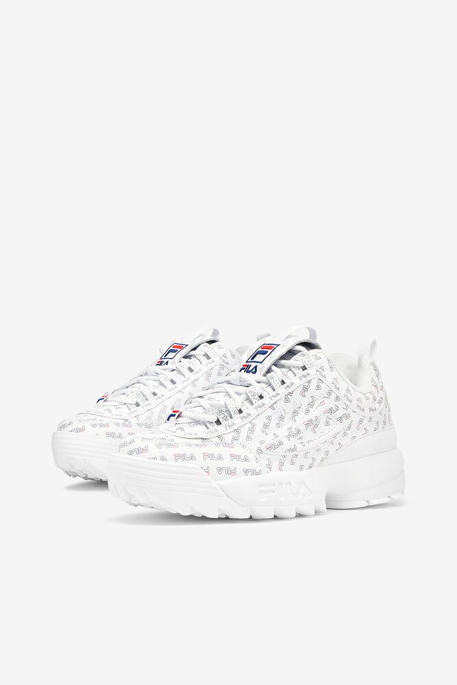 Tenis Fila Disruptor 2 Multi Sneakers Mujer Wht/Fnvy/Fred | 673190TMX