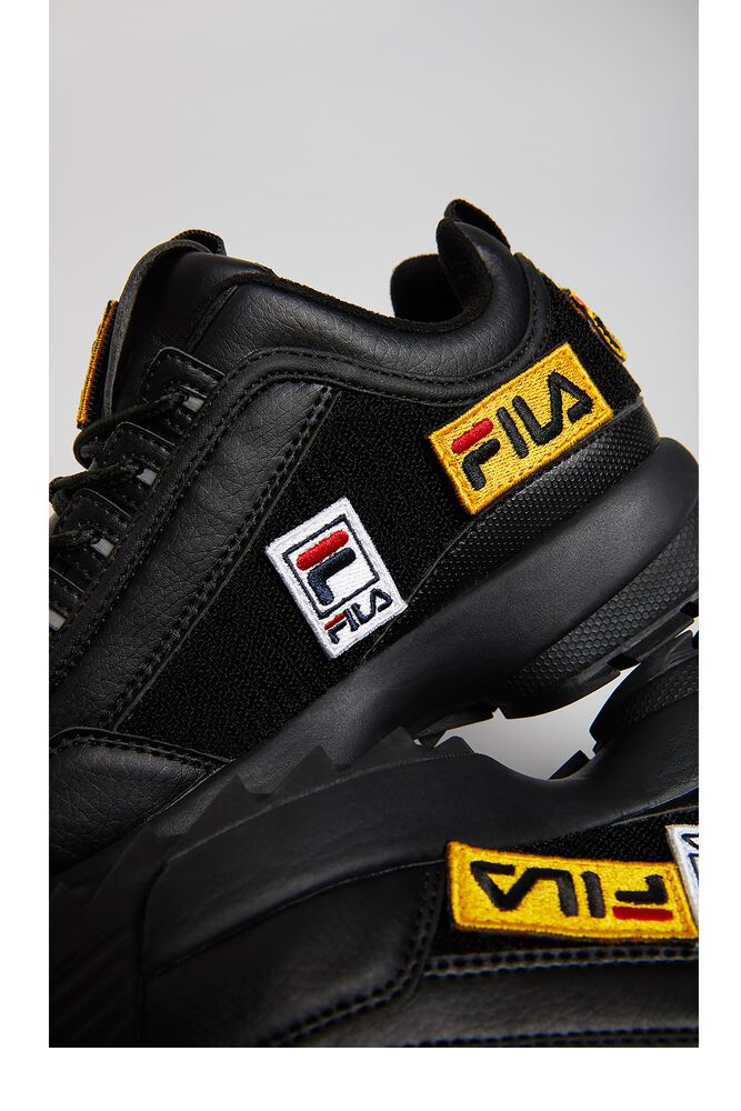 Tenis Fila Disruptor 2 Patches Sneakers Unisex Blk/Blk/Blk | 892471DLZ