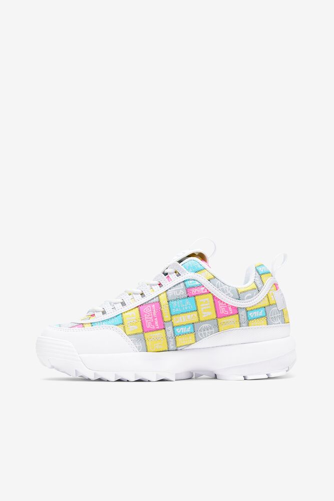 Tenis Fila Disruptor 2 Patchwork Sneakers Mujer Blancas | 528690IDH