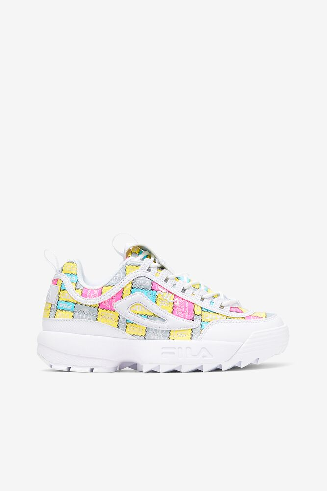 Tenis Fila Disruptor 2 Patchwork Sneakers Mujer Blancas | 528690IDH